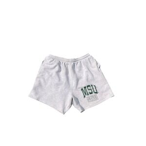 Vintage Michigan State Spartans Sweat Shorts Gray Grey Med MSU Santee Sweats XL